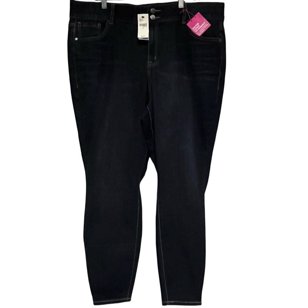 NWT Lane Bryant Tighter Tummy Technology Skinny Jeans‎ Blue Dark Wash Womens 20